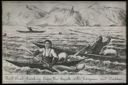 Image of Seal Hunting from Kayaks in South Greenland, Drawing